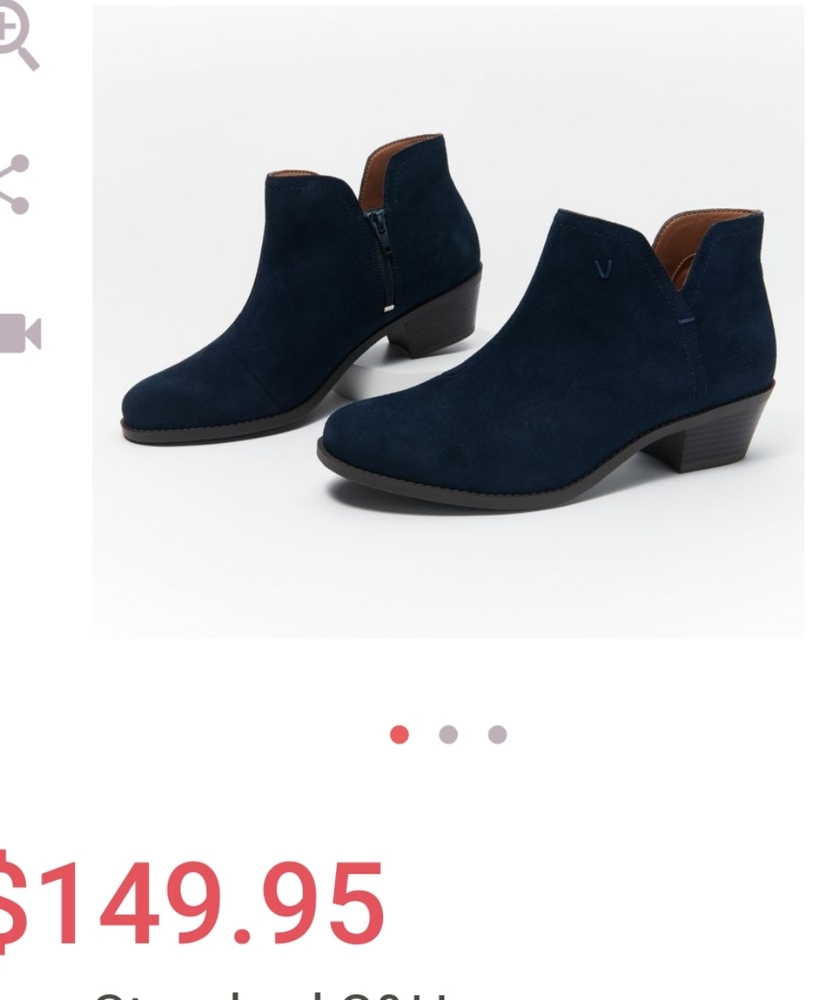 Vionic Blue Suede Ankle Boot - image 2